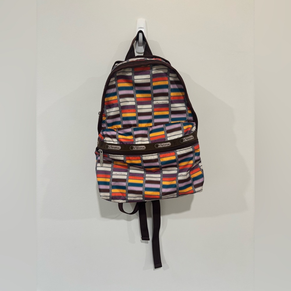 LeSportsac Classic Backpack – Multicolor Stripe Print